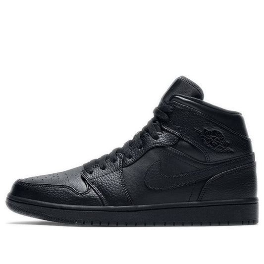 Air Jordan 1 Mid 'Triple Black' 2020  554724-091 Antique Icons