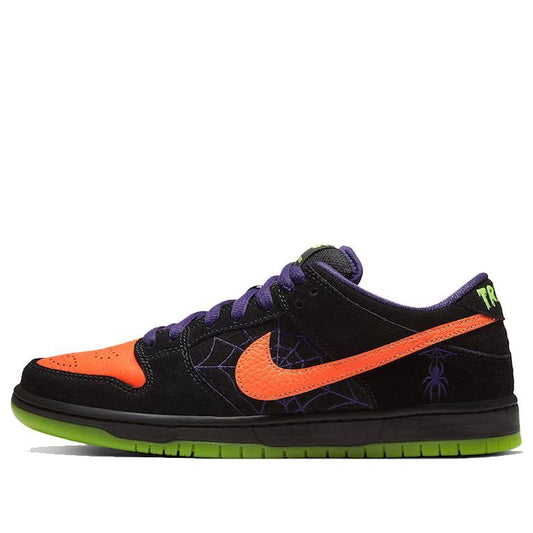 Nike SB Skateboard Dunk Low Night of Mischief 'Green Black Orange'  BQ6817-006(S-BOX) Classic Sneakers