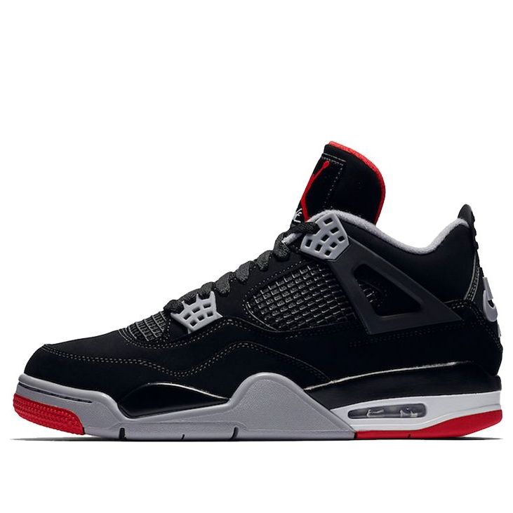 Air Jordan 4 Retro OG 'Bred' 2019  308497-060 Classic Sneakers